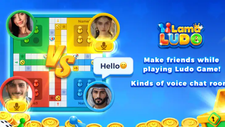 Lama Ludo-Ludo&Chatroom feature graphic