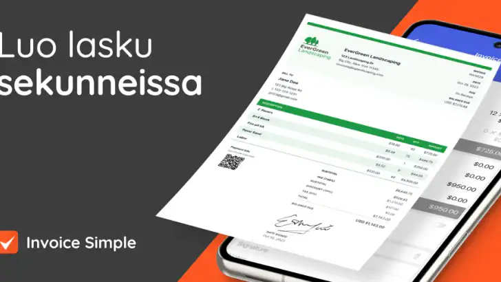 Laskun Yksinkertainen feature graphic