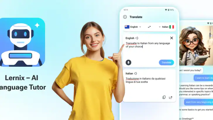 Lernix - AI Language Tutor feature graphic