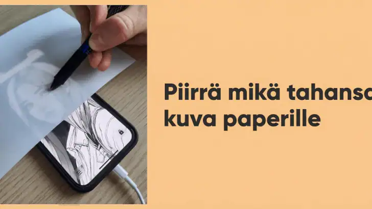 Lightbox draw - kuultopaperi feature graphic