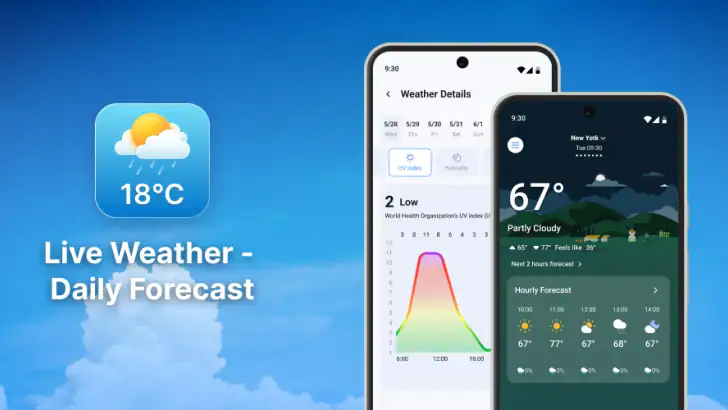 Live Weather: Daily Forecast feature graphic