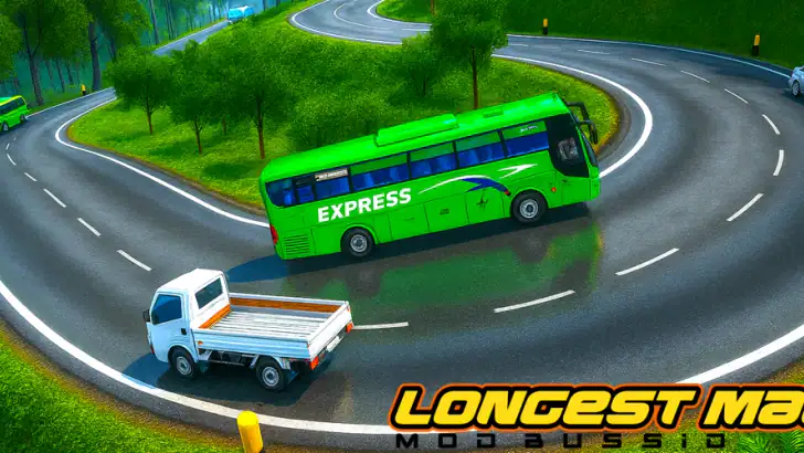 Longest Map Mod Bussid feature graphic