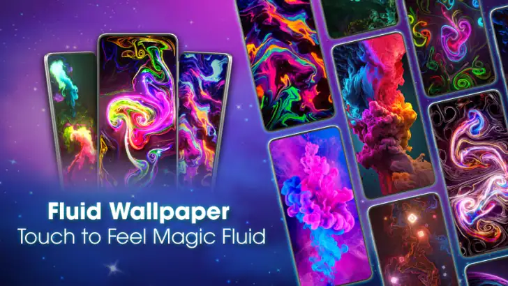 Magic Fluid live wallpaper 4D feature graphic