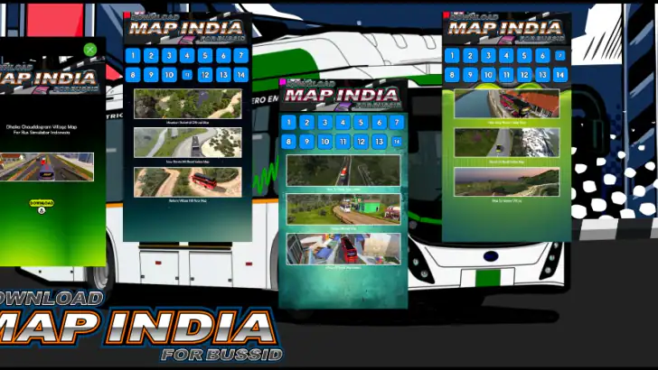 Map India for Bussid feature graphic