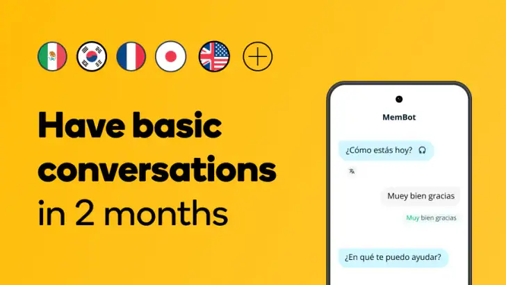 Memrise: Languages for Life feature graphic