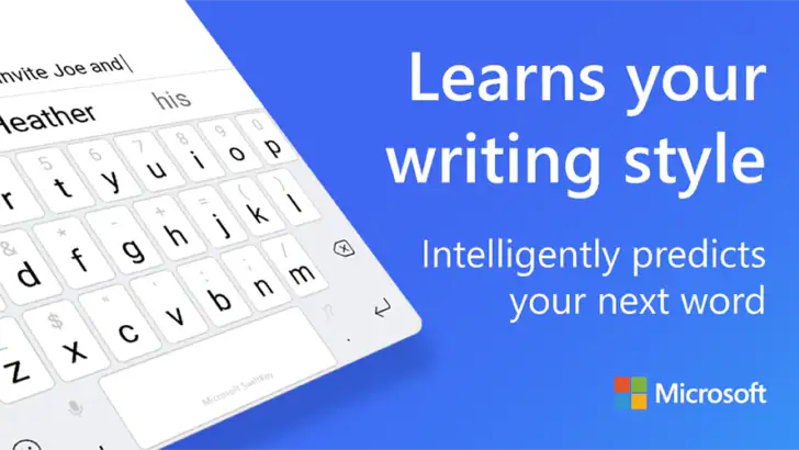 Microsoft SwiftKey AI Keyboard feature graphic