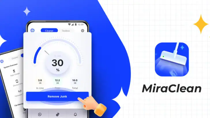 MiraClean - File Manager feature graphic