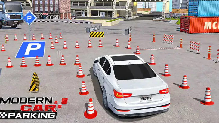 Modern Car Parking: Car Game feature graphic
