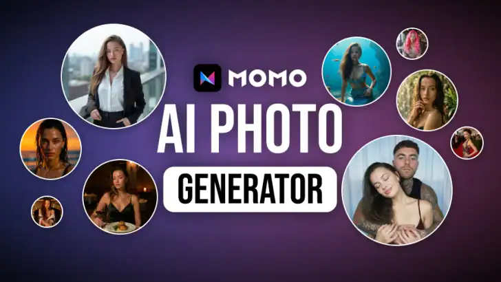 Momo: AI Photo & Video Maker feature graphic
