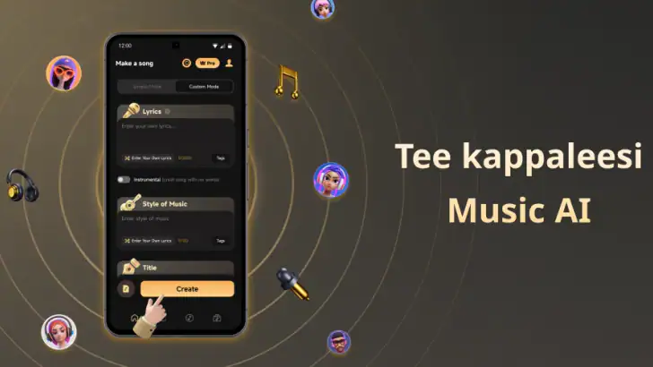 Musiikki AI: Laulugeneraattori feature graphic