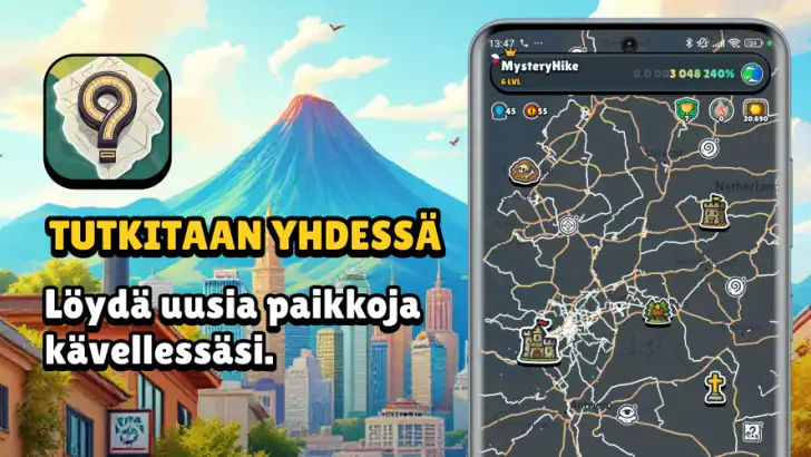 MysteryHike: Matkusta ja Tutki feature graphic