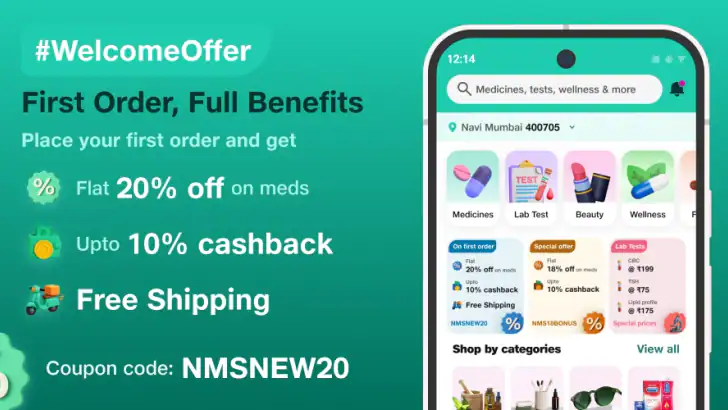 Netmeds - India Ki Pharmacy feature graphic