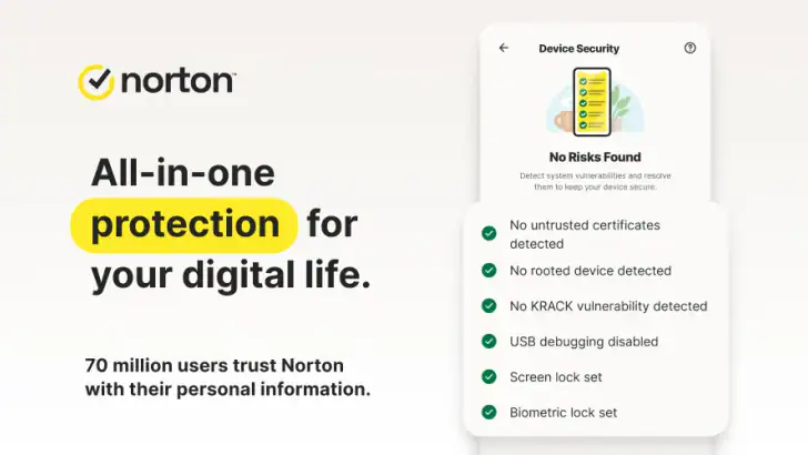 Norton 360: Mobile Security feature graphic