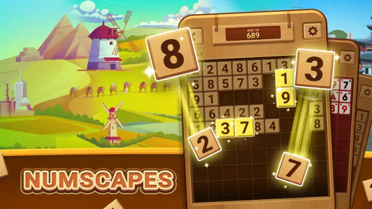 Numscapes: Number Match Game feature graphic