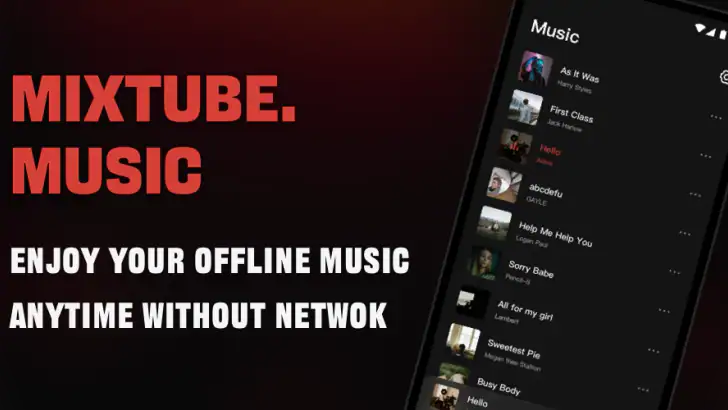 Offline Music Player - Mixtube feature graphic