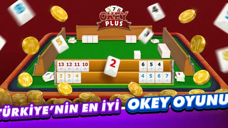 Okey Plus - En Kalabalık Okey! feature graphic