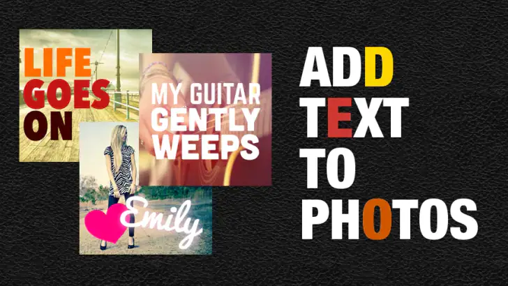 Phonto - Text on Photos feature graphic