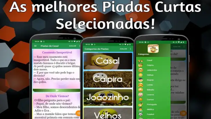 Piadas Engraçadas e Curtas feature graphic