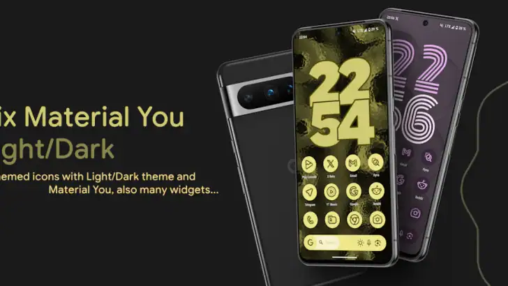 Pix Material You Light/Dark feature graphic