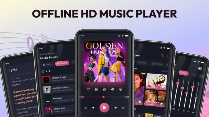 Play Song Offline Music Player feature graphic