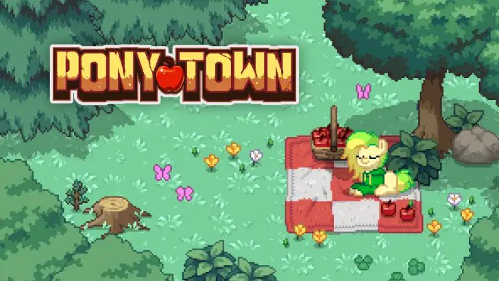 Pony Town - Social MMORPG feature graphic