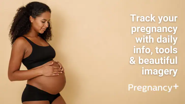 Pregnancy + | Tracker App feature graphic