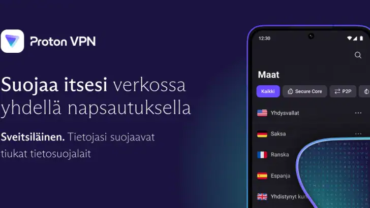 Proton VPN: Nopea ja varma feature graphic