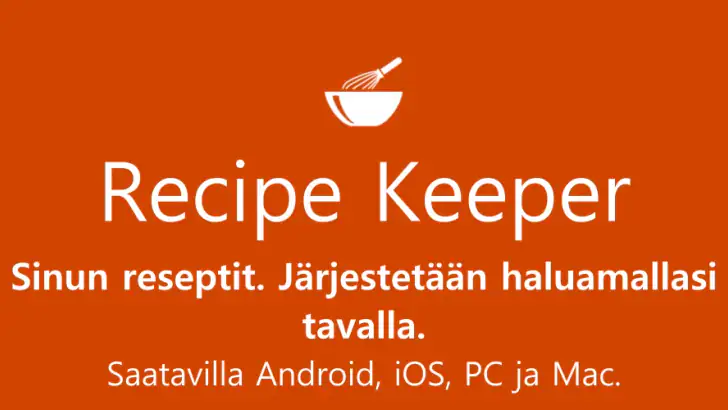 Recipe Keeper feature graphic