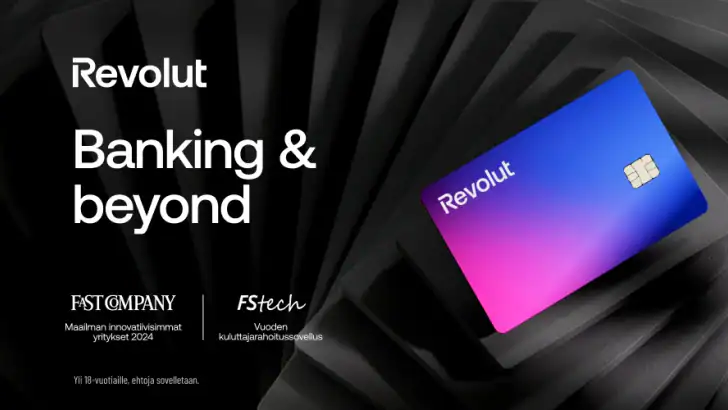 Revolut — Enemmän kuin pankki feature graphic