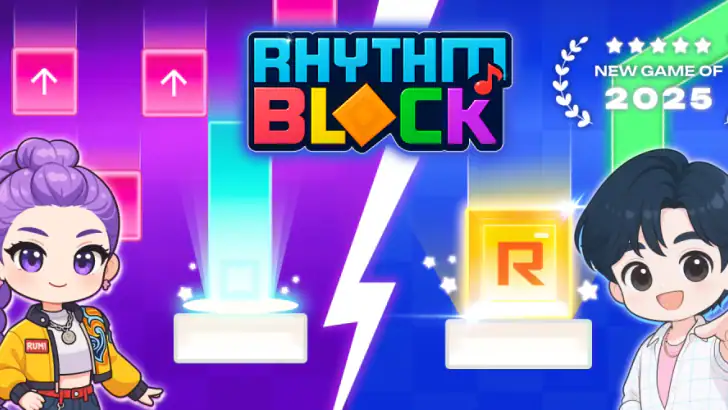 Rhythm Blocks: Music Beat Game feature graphic