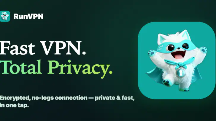 RunVPN – turvallinen VPN feature graphic