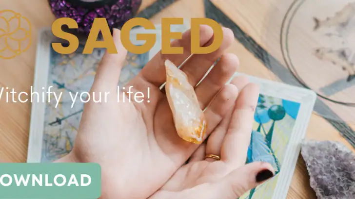 Saged: meditation + astrology feature graphic