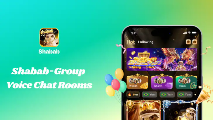 Shabab:Chat&Meet feature graphic