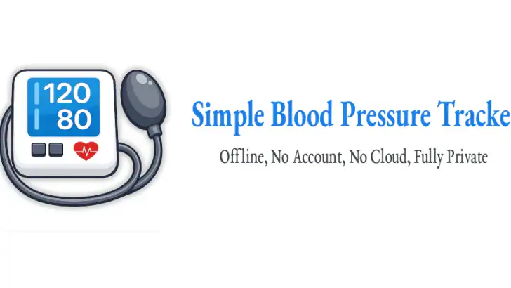 Simple Blood Pressure Tracker feature graphic