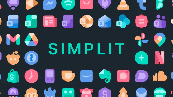 Simplit Icon Pack feature graphic