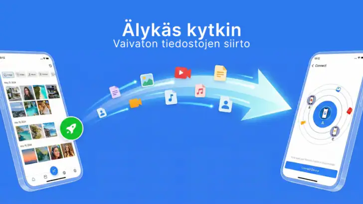 Smart Switch - Tiedostonsiirto feature graphic