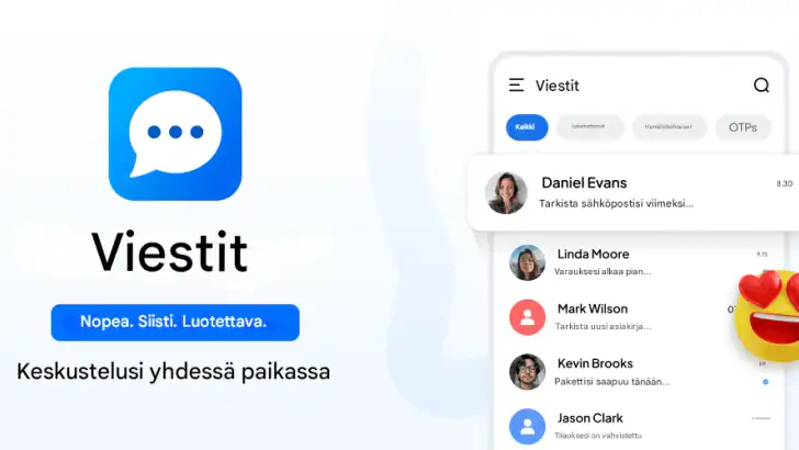 SMS-viestit-sovellus feature graphic