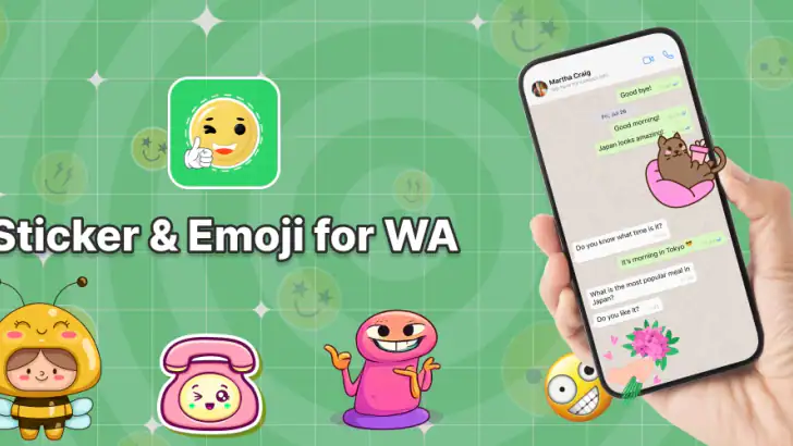 Sticker & Emoji for WA feature graphic