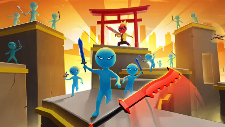 Sword Play! Ninja Slice Runner feature graphic