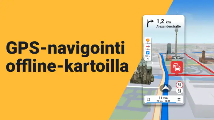 Sygic GPS-navigoint & Kartat feature graphic