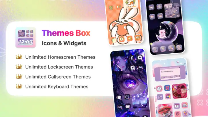 Themes Box: Icons & Widgets feature graphic