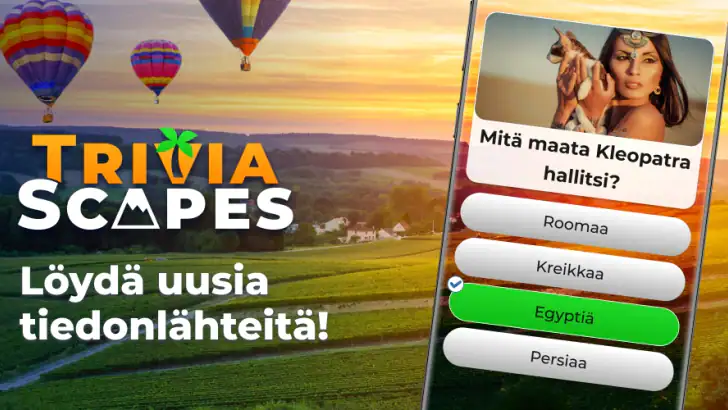 Triviascapes: tietovisa-peli feature graphic
