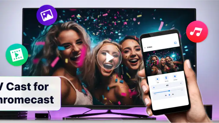 TV Cast for Chromecast feature graphic