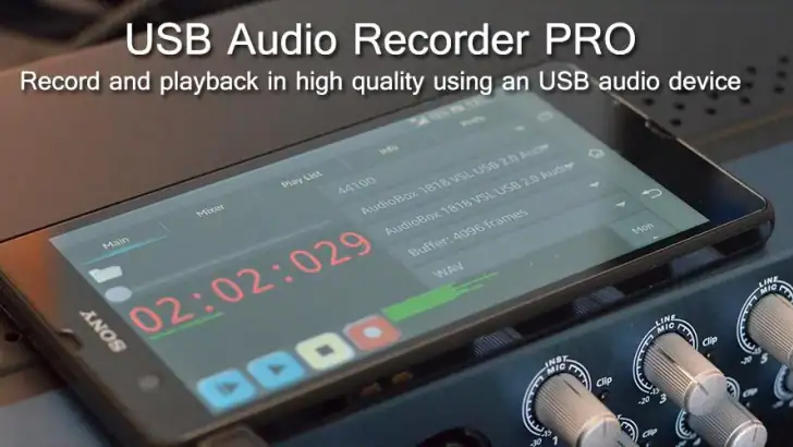USB Audio Recorder PRO feature graphic