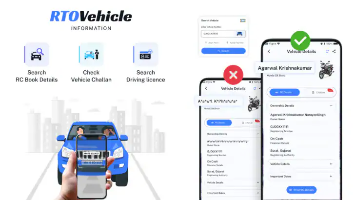 Vehicle Information App feature graphic