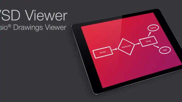 VSD Viewer for Visio Drawings feature graphic