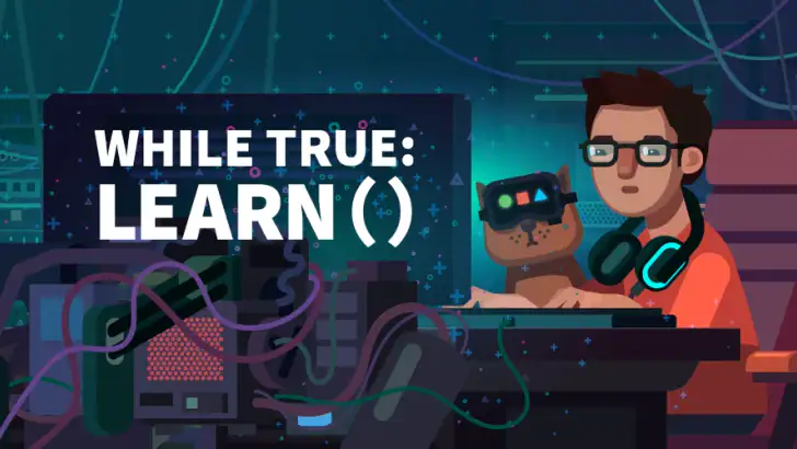 while True: learn() feature graphic