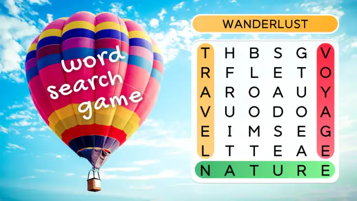 Word Voyage: Word Search feature graphic