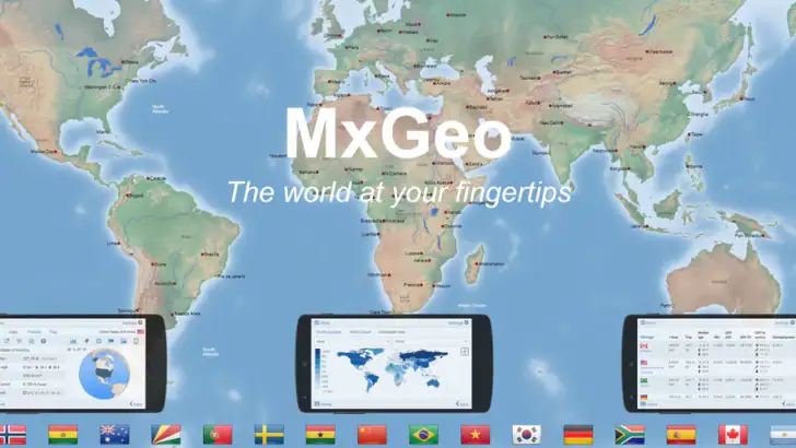 World Atlas MxGeo Pro feature graphic