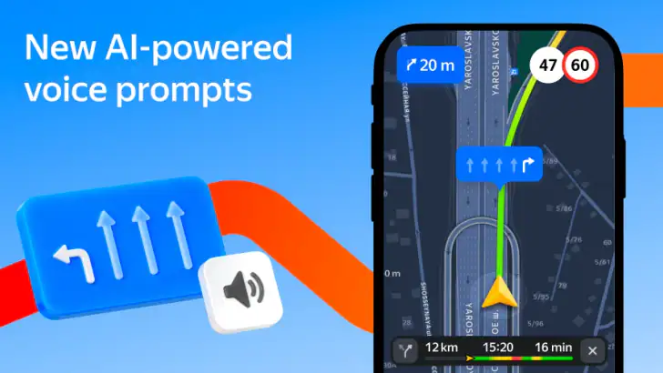 Yandex Navigator feature graphic